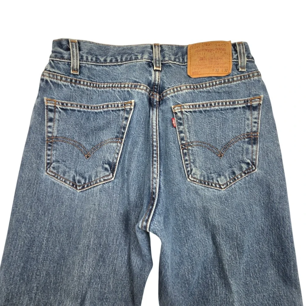 Vtg‎ Levi's 505 Y2K Regular Fit Straight Leg Mens 32x32 Fits 30×31 Denim Jeans